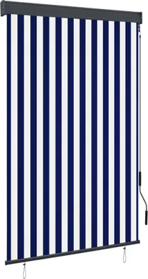 Produktbild von Außenrollo 120 x 250 cm Blau und Weiß