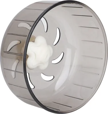 Produktbild von 13cm Hamsterlaufrad, Kunststoff, ohne Halterung für Käfige, transparentes Kleintierspielzeug