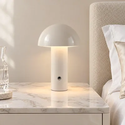 Produktbild von lusenz LED-Tischleuchte Noryn 2W IP20 Cremeweiß wiederaufladbar