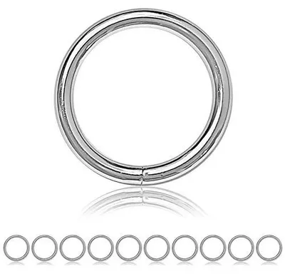 O-Ring gelast Edelstahl 40 mm 10 Stück für Paracord 550