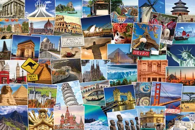 Productafbeelding van Empireposter 763822, 1 stuk, Stad, Wereldburger, Collage, Rechthoek, Jongen/meisje