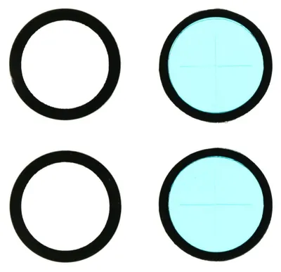 Produktbild von OnePlus 9 Kamera Glas Linse + Kleber, Schwarz
