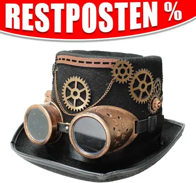 Produktbild von Zylinder Steampunk Damen in Bronze