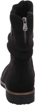 Produktbild von Rieker Damen Stiefelette geraffter Schaft Reißverschluss zweifarbige Sohle 73560, Größe:41 EU, Farbe:Schwarz