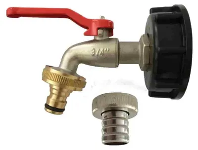 Immagine prodotto di contenitore IBC da 3/4" IG Raccordo a innesto S60 + rubinetto da 3/4