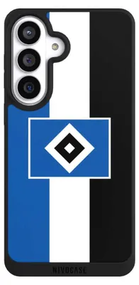 Produktbild von NIVOCASE Handyhülle für Samsung Galaxy S26+ Hülle NIVOpure Case Schwarz HSV Hamburger SV Streifen