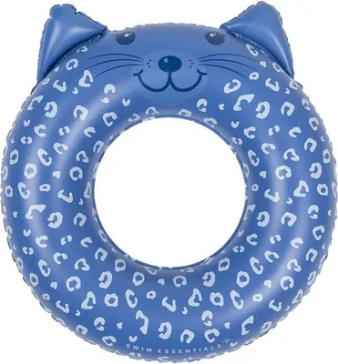 Produktbild von Swim Essentials Schwimmring „Tier“ – Blau – Leopardenmuster – Ø 55 cm