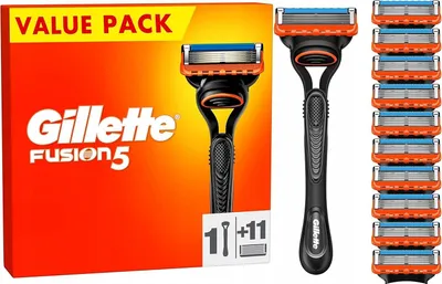 Produktbild von GILLETTE FUSION5 Rasierklingengriff + 11x Original Ersatzklingen