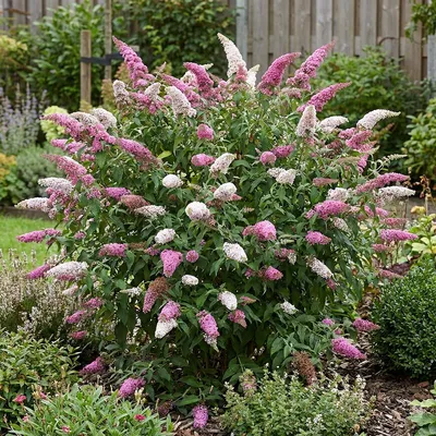 Produktbild von x1 Buddleja davidii 'DUO pink/white' P17 H30