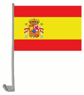 Produktbild von Auto-Fahne: Spanien mit Wappen