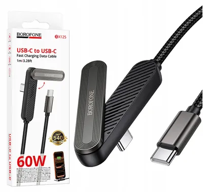 Productafbeelding van Snel USB-C kabel, snelladen, met telefoonhouderfunctie, 1 meter, 60W