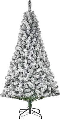 Zdjęcie produktu dla Black Box Trees Millington Sztuczna choinka z efektem śniegu – choinka H230 x Ø127 cm – zielona z efektem szronu