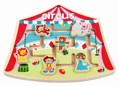 Productafbeelding van Houten schuifpuzzel Lelin - Circus