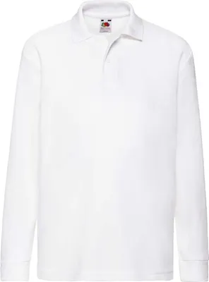 Produktbild von Kinder-Langarm-Polo - FOL 65/35 LS POLO/K -white-Größe 14/15
