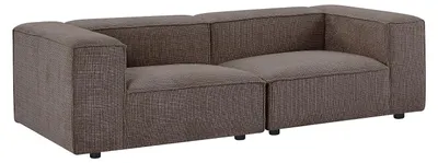 Produktbild von Modulares 3-Sitzer-Sofa aus Chenille-Stoff in Taupe RUZOLO