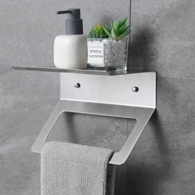 Immagine prodotto di DEKAZIA® porta asciugamani bagno da parete accessori bagno appendi asciugamani piantana porta asciugamani acciaio innox porta salviette bagno portasci