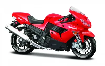 Immagine prodotto di Modello Moto Kawasaki Ninja ZX -14 con cavalletto 1/18