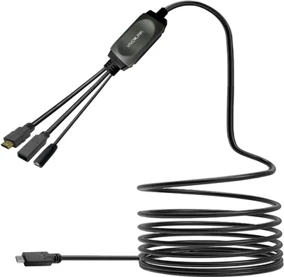 Produktbild von VivoLink USB-C HUB Cable with USB3.0 & Charging 7.5m black