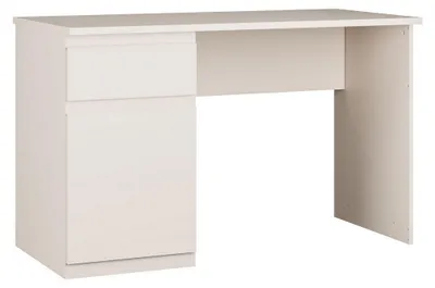 Productafbeelding van Furniture24 Bureau, 120 cm, Lisson, model LSQB211LM-U60, met kast en lade, zandbeige