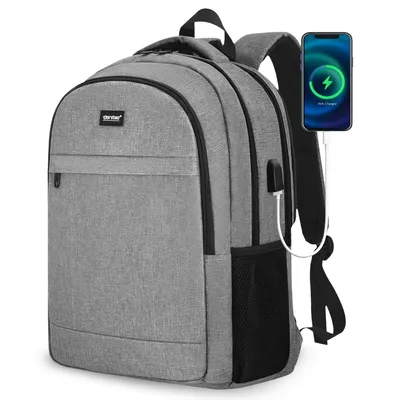 Produktbild von Laptoprucksack 17,2'' Laptoptasche Business Rucksack Schulrucksack Reise, Mit USB und RFID-Taschen Laptopfach für Herren/College/Frauen
