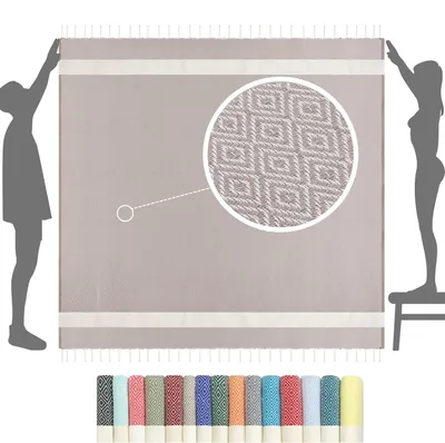 Produktbild von Omgoods – XXL Strandtücher – Extra groß, 200x200 cm – , Frottee-Handtuch