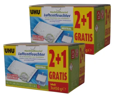 Produktbild von 6x450g UHU Luftentfeuchter Nachfüllbeutel