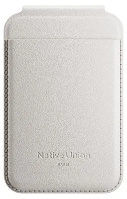 Image de Native Union, Porte-cartes magnétique Wallet MagSafe, Gris