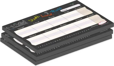 Produktbild von PRICARO Spielblock "Stadt Land Fluss", Mini, A6, 3 Stück
