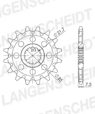 Produktbild von Ritzel Supersprox 520 - 14Z CST-1536:14|feinverzahnt 21,7/25,0