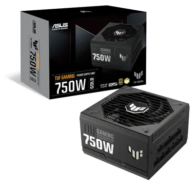 Obrázek produktu pro ASUS TUF Gaming 750W Gold, 750 W, 100 - 240 V, 130 W, 744 W, 130 W, 9,6 W