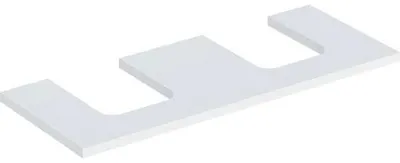 Produktbild von Geberit ONE Waschtischplatte, Ausschnitt 2-fach, für Aufsatzwaschtisch Schalenform, 120x3x47cm, 505.335.00.2