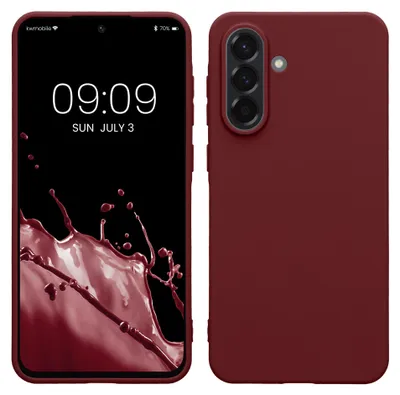 Produktbild von kwmobile Handyhülle für Samsung Galaxy A56 5G Hülle - TPU Case - Kabelloses Laden - Schutzhülle Cover in Bordeaux Violett