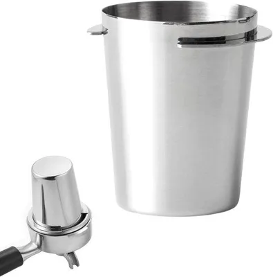 Obrázok produktu pre 58 mm nerezový dávkovač kávy v tvare mesiaca, príslušenstvo pre espresso, ideálny pre portafiltry a espresso stroje