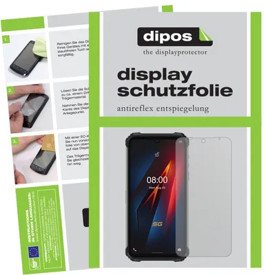 Obrázek produktu pro 2x ochranná fólie displeje pro Ulefone Armor 8 Pro matná ochranná fólie displeje dipos