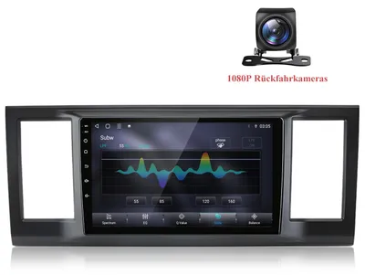 Produktbild von 9" Android Autoradio für VW Transporter/Caravelle VI Bus 2015-2020 CarPlay Android Auto 8Core 6+128GB 4G LTE GPS Navi inkl. 1080P Rückfahrkamera