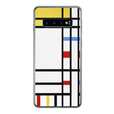Produktbild von MuchoWow® Handyhülle Schutzhülle Hülle für Samsung Galaxy S10 Place De La Concorde - Piet Mondrian Silikon Softcase Handy Hülle - Handytasche