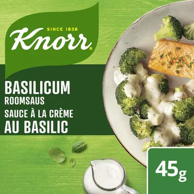 Image de Knorr Mix Roomsaus Basilicum 45g – Sauce crémeuse au basilic pour pâtes et plus