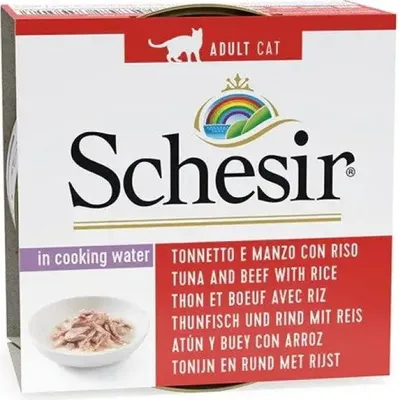 Immagine prodotto di Schesir Natural Thunfisch, Rind mit Reis 85 gx24