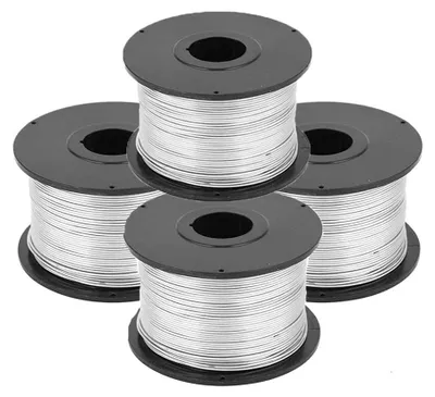 Stahldrahtspulen 4x110 m, 0,8 mm, für Betonstahl-Bindemaschine