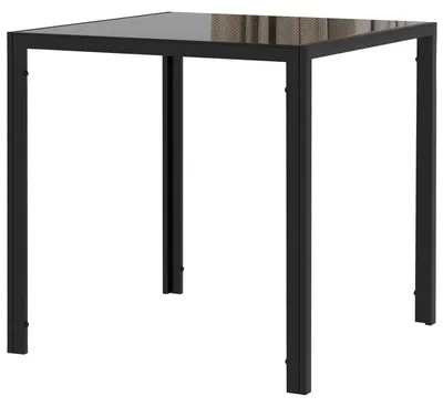 Produktbild von HOMCOM Esstisch Esszimmertisch Quadratischer Küchentisch für 4 Personen, Schwarz