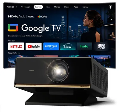 Obrázek produktu pro Beamer – 1500 ANSI lumen – Inteligentní projektor Google TV 14 – Rozlišení 1080p – Pro domácí kino
