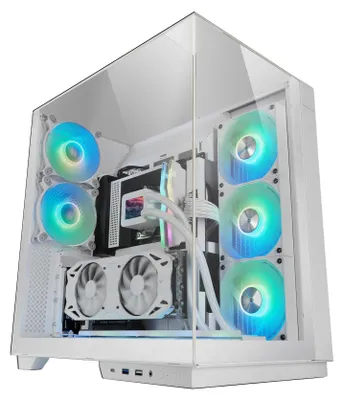 Produktbild von Mars Gaming MC-3GFW, Tower, PC, Weiß, ATX, micro ATX, Mini-ITX, Gaming, Multi