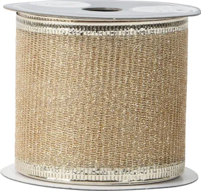 Produktbild von Glitzerband 63mm x 2,7m Rolle Perle
