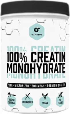 Produktbild von Go Fitness 100% Creatin Monohydrate (300g) Unflavoured - Kreatin - Kreatin-Monohydrat