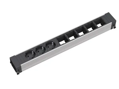 Immagine prodotto di Bachmann 909.006 - 3 prese di corrente - Nero - Argento