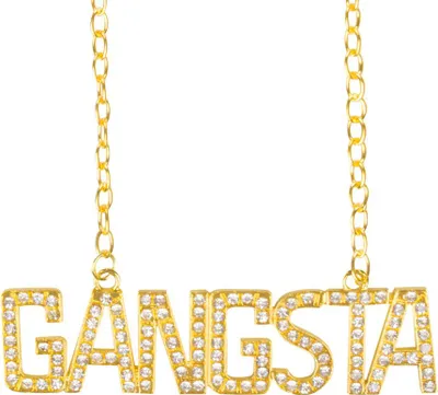 Produktbild von Goldene Halskette Gangsta – Auffälliger Hip-Hop Modeschmuck