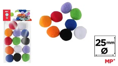 Produktbild von Schwammpellets Schwammpuffer 25 mm Bunt