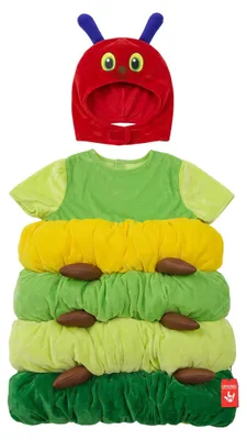 Produktbild von Raupenkostüm Kinder Morph, Halloween Kostüm, Größe S, grün, Polyester