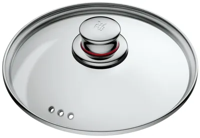 Zdjęcie produktu dla WMF 07.7816.6380 Okrągła pokrywka ze stali nierdzewnej - przezroczysta (4000530651921)