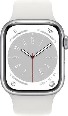 Produktbild von Apple Watch Series 8 OLED 41 mm Digital 352 x 430 Pixel Touchscreen Silber WLAN GPS